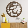 thumbnail image 6 of RealSteel Marlin Compass Wall Art | Fishing Decor | Metal Wall Art Decor | Fishing Signs | Fish Wall Art | Hunting Fishing Signs Wall Art | Marlin Fish Wall Art (36" Clear Coat), 6 of 8