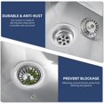 thumbnail image 2 of QUETO Kitchen Sink Filter Plug, Universal Kitchen Sink Filter (Dia: 79mm), Sink Strainer Plug with 20 Slots, Compatible as Blanco 125590 (3 Packs), 2 of 5