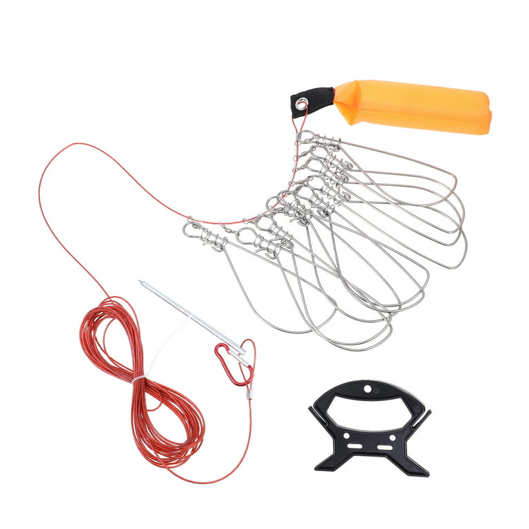 Stringer Fish Fishing Chain Trout Floating Rope Needle Catfish Spearfishing  Kayak Metal Clip Buckle Alive Portable