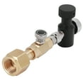 thumbnail image 1 of Co2 CO2 Cylinder Refill Adapter W21.8-14 With Release Valve ASA 1500PSI Pressure Gauge, 1 of 8