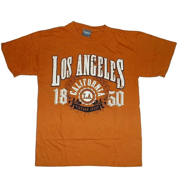 Camp David Men's Orange Los Angeles T-Shirt - Small