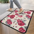 thumbnail image 4 of Pioneer Flower Floral Print Pattern Door Rugs,Washable Non Slip Door Mats Indoor,Decorative Door Mats,Entry Mat Indoor for Entrance,Bedroom,Kitchen,Bathroom,30"x17", 4 of 6