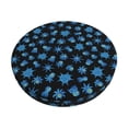 thumbnail image 1 of Disketp Blue Octopus Funda Redonda para Taburete, Funda de Cojín para Silla de Bar Suave y Elástica-12 inch, 1 of 7