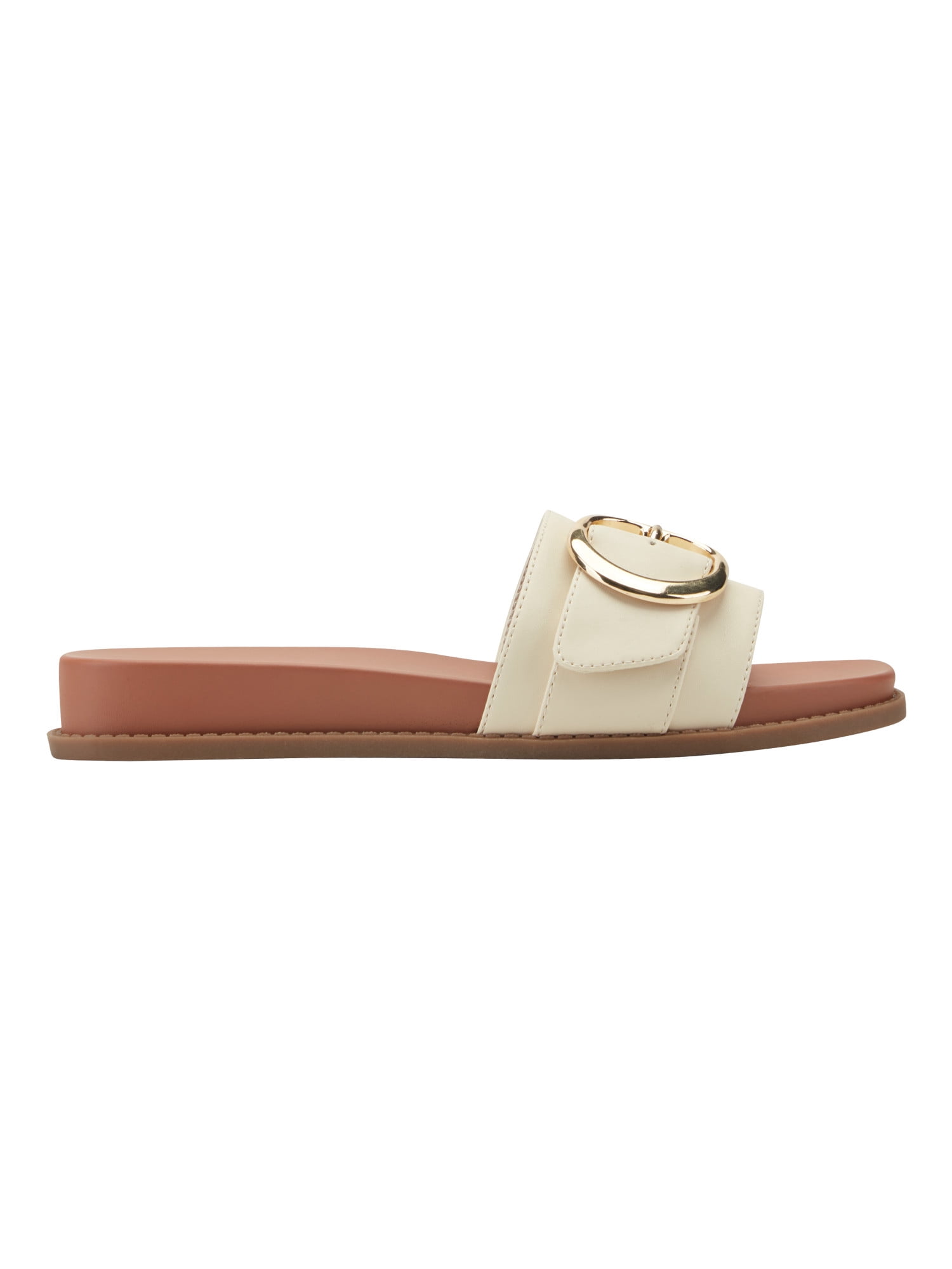 indigo rd Women's Tresa Slide On Footbed Buckle Sandal