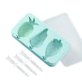 thumbnail image 2 of Thickened Silicone Ice Cream Molds with Lid - BPA-Free Food Grade DIY Popsicle Maker - Leak-Proof Cartoon Shapes for Homemade Frozen Treats (1Pc), 2 of 5