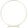 thumbnail image 2 of Metal Floral Ring for DIY Wedding Decor and Crafts Golden Iron 10 inch, 2 of 4
