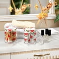 thumbnail image 4 of Yayeee 2 Pack Qtip Holder Bathroom Cotton Swab Canister with Lid Clear Dispenser Set, Watermelon Pattern, 4 of 6