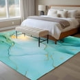 thumbnail image 4 of Teal Marble Area Rug 5x7 FT, Non Slip Bedroom Throw Carpet, Abstract Art Modern Ink Painting Washable Soft Floor Carpet Non-Shedding Rug for Dining Room Bedside Classroom Desk, 4 of 9
