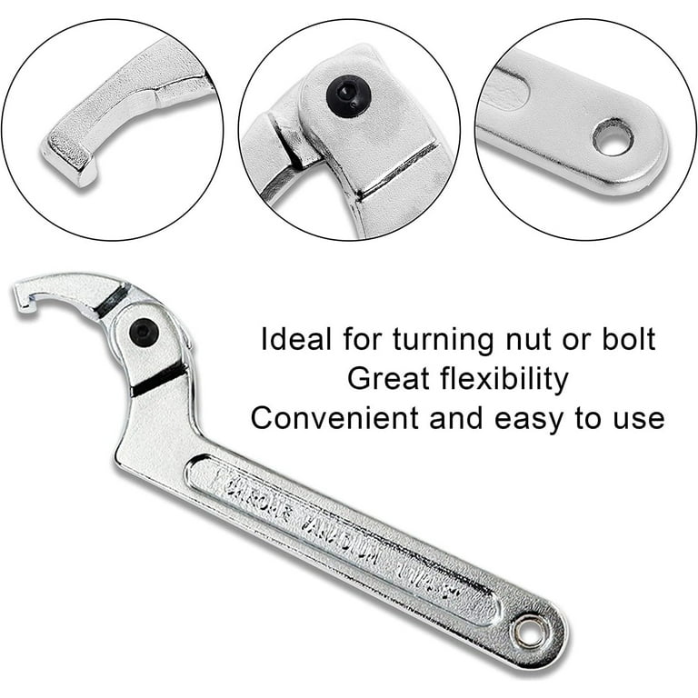 Adjustable Face Spanner Wrench Set 3 Piece