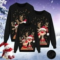 thumbnail image 1 of Shadoumai Chandails de Noël Assortis pour la Famille Col Rond Chemises Douces Chandail de Noël Hauts Chandail d'Automne, 1 of 5
