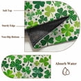 thumbnail image 6 of St. Patrick's Day Area Rugs 4'x6', Washable Small Throw Rugs for Office Bathroom, Vintage Spring Green Lucky Irish Clovers Indoor Outdoor Rug Non-Slip Low Pile Carpet Runner Reversible Floor Mats, 6 of 8