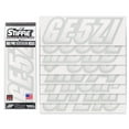 thumbnail image 2 of STIFFIE Techtron White/Silver SUPER STICKY 3" Alpha-Numeric Identification Kit Registration Numbers Letters Stickers Decals for Boats & Personal Watercraft PWC SeaDoo SPARK, Inflatable Boats, RIB, PVC, 2 of 9