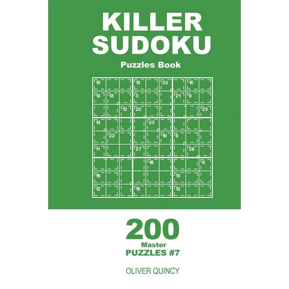 Master: Killer Sudoku - 200 Master Puzzles 9x9 (Volume 7) (Paperback)