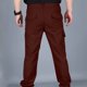 thumbnail image 3 of Ceisia Men's Solid Color Nylon Quick-Dry Cargo Pants, Multi-Pocket Waterproof Outdoor Trousers for Men Wine S Gifts, 3 of 4