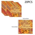 thumbnail image 3 of YIKA 20 Pieces Thanksgiving Pumpkin & Turkey Themed Napkins Disposable Dinner Napkins for Fall Family Feasts Holiday Table Decor & Party Supplies A, 3 of 6