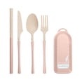 thumbnail image 2 of Sentmoon Up to 40% off Travel Utensil Set With Case, Whea-t Straw Reusable Spoon Straw Forks Tableware, Portable Cutlery Travel Picnic Camping Or Daily Use Deals Flyer, 2 of 7