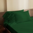 thumbnail image 4 of 4 Piece Corner Ruffle Sheet Set, 6" Inch Corner Ruffle On Flat Sheet And Pillowcases, 21 Inch Deep Pocket, 100% Egyptian Cotton, 800 TC, King Size, Solid Green, 4 of 6