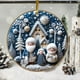 thumbnail image 5 of Adorno Colgante Navideño Acrílico de 8 Cm (3.15 Pulgadas) | Impresión Duradera a Doble Cara | Regalo Navideño para Familiares y Amigos | Decoración para Árbol, Pared y Espejo Retrovisor de Coche, 5 of 6