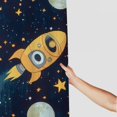 thumbnail image 3 of Patifu Rocket Stars Moon Bathroom Shower Curtain Set Polyester Fiber Home Bathtubs Decoration with Hooks 69"x72, 3 of 7