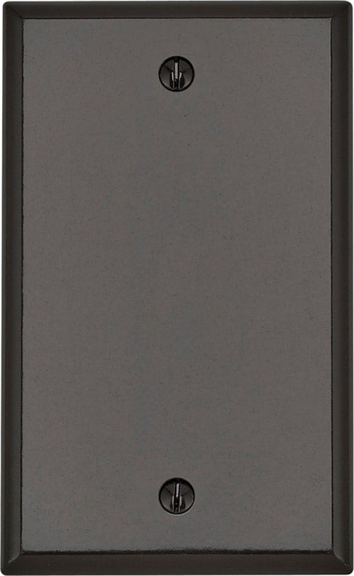 Leviton  Brown  1 gang Thermoset Plastic  Blank  Wall Plate  1 pk