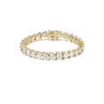 thumbnail image 2 of ADIRFINE 18K Gold Plated Cubic Zirconia Hearts Tennis Bracelet, 2 of 4