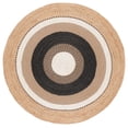 thumbnail image 2 of Safavieh Natural Fiber Gladys Bordered Area Rug, Natural/Black, 5' x 5' Round, 2 of 7