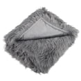 thumbnail image 4 of Northlight Plush Shaggy Faux Fur Textured Throw Blanket - 50" x 60" - Slate Blue, 4 of 9