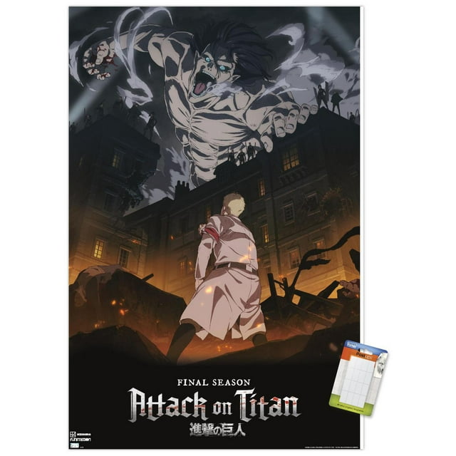 Attack on Titan: Season 4 - Key Visual 1 Wall Poster, 22.375" x 34"