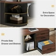thumbnail image 6 of Finmind 80" L-Shaped Desk, Large Executive Office Desk with 55'' Drawers Cabinet, 6 of 7
