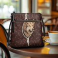 thumbnail image 3 of HELLHERO Akita Dog Bone Women's Shoulder Crossbody Bag, PU Leather Waterproof Durable Zipper Purse for Everyday Use and Short Journeys, 3 of 7