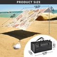 thumbnail image 4 of Portable Beach Tent Sun Shelter With Ground Pegs Water And Wind Resistant Sun Shade Canopy Angle Adjustable Ice Cream Watermelon Lemonade, 4 of 7