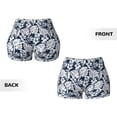 thumbnail image 5 of Kdxio Hawaiian Style Print Workout Shorts for Women Seamless Soft Smooth Gym Yoga Scrunch Active Shorts, 5 of 9