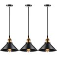 thumbnail image 2 of JSXing Luz Colgante Industrial,Vintage L&aacute;mpara Colgante de Techo con Base de Bombilla E26, Moderna L&aacute;mpara para Cocina Recamara Comedor Dormitorio Sala Cafeter&iacute;a, 2 of 9