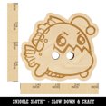 thumbnail image 2 of Kawaii Anglerfish Wood Buttons for Crochet Knitting Sewing DIY Craft - 1.00 Inch Medium (7pcs), 2 of 7