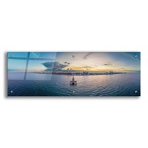 Epic Art 'Deerfield Beach, Florida 3' by Epic Portfolio, Acrylic Glass Wall Art, 36"x12"
