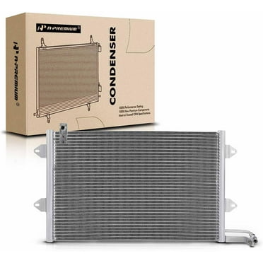 A-Premium Air Conditioning A/C Condenser Compatible with Volkswagen Cabrio 1995-2002, Golf 1993-1999, Jetta 1993-1998, Replace# 1H0820413