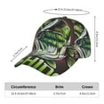 thumbnail image 2 of Fotbe Big Bass Fish Pattern Baseball Cap, Adjustable Snapback Hats, Outdoor Baseball Hat for Men and Women Cotton Soft, 2 of 6