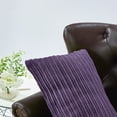 thumbnail image 2 of Home Soft Things Ribbed Flannel Throw Pillow Cover 4pcs - imperial purple - 14" x 26", 2 of 4