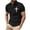 Black, variant on Mens Golf Polo Shirts 50+ UPF Short Sleeve Quick-Dry Performance Cross Print Graphics Golf Shirt Size 3XL Khaki