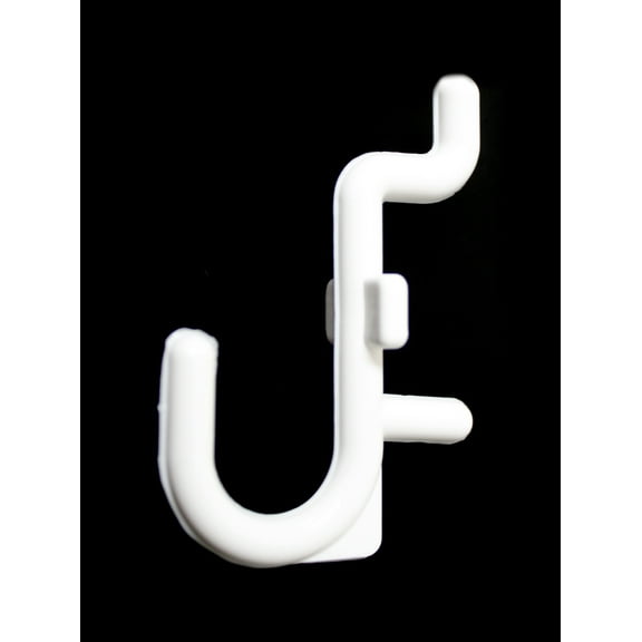 NON-Locking J Style Plastic Pegboard Hooks Plastic Pegboard Hooks - Crafts / Tools -Multi-Quantity packs