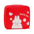 thumbnail image 2 of D-GROEE 2PCS Sanitary Napkin Storage Bags Pouches Nursing Pad Holder Tampon Bags Portable Period Kit Bag Feminine Product Pouch for Girls for Pads Bag for Pads and Tampons with Zipper, 2 of 7