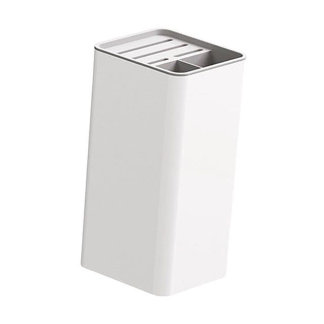 Escurridor de cubiertos, organizador de almacenamiento para la puerta de la cocina, caja para cubiertos de encimera, blanco