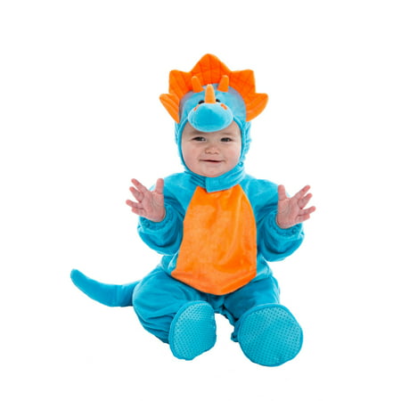 Infant Blue and Orange Dino Costume