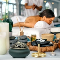 HIAKDOFT 1Set Copper Incense With Traditional Design For Meditation And Yoga Rooms