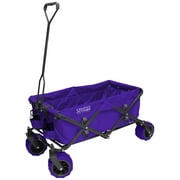 Creative Outdoor Distributor COD-900208 Canvas All-Terrain Folding Wagon, Purple
