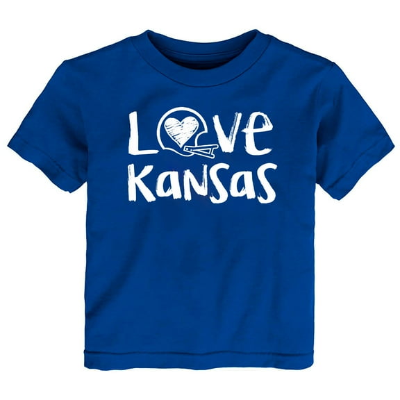 Future Tailgater Chalk Art Love Infant Toddler Youth T-Shirt for Kansas Fans