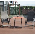 thumbnail image 4 of Costway 2 PCS Rotin Pliant Chaises Inclinables en Osier Extérieur Chaises Portables Accoudoir, 4 of 10