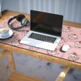 thumbnail image 3 of Long Mouse Pads for Desk,Pink Cow Strawberry Head Pattern Desk Mats on Top Of Desks, Desk Mouse Pad Extra Large with 3mm Non-Slip Base and Stitched Edge for Gaming,Office,Work,Home 35.4"x15.7", 3 of 6