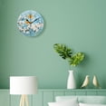 thumbnail image 4 of 10 Inch Wall Clock Battery Operated Silent Clock Decorative for Office, Kitchen, Outdoor, Living Room，Butterfly Daisy Elegant, 4 of 4