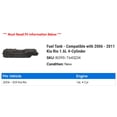 thumbnail image 2 of Fuel Tank - Compatible with 2006 - 2011 Kia Rio 1.6L 4-Cylinder 2007 2008 2009 2010, 2 of 2